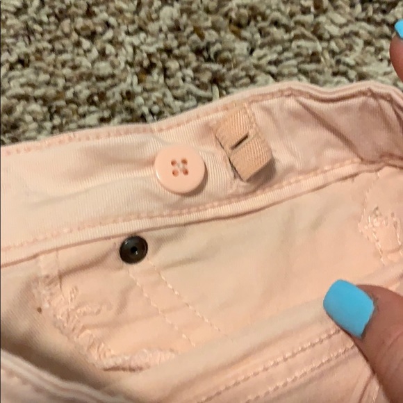 denim pink shorts - Picture 3 of 3